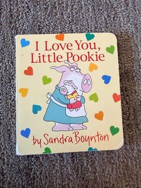 children's board book "I Love You, Little Pookie" by Sandra Boynton.